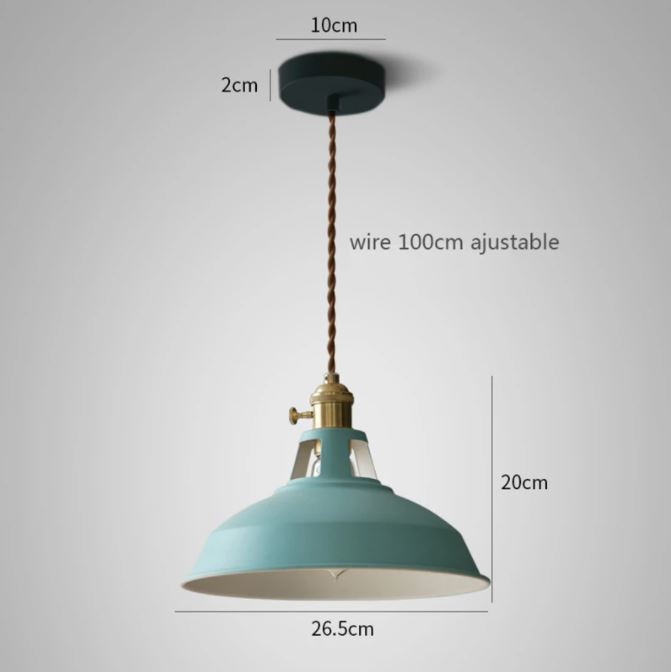 luminaria industrial retro colorida redonda micaza luminaires YustDesign Chandeliers and wall lights on sale and cheap