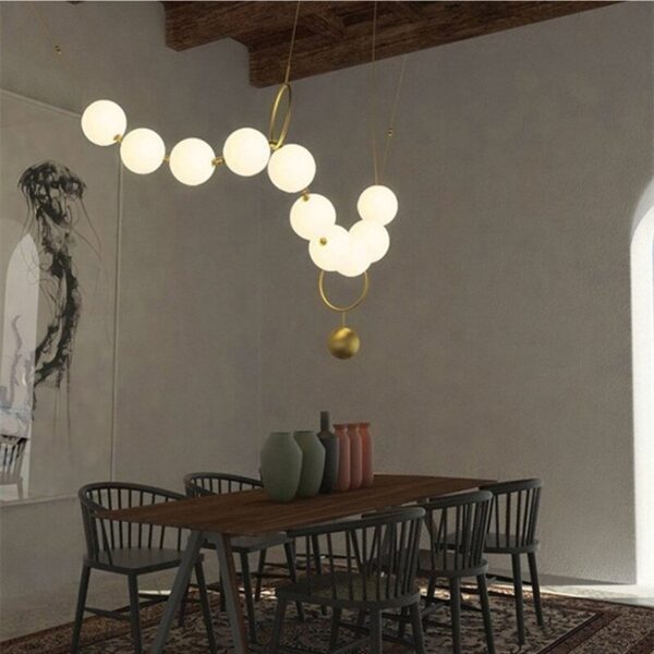 Lustre moderno bolas vidro - Image 3