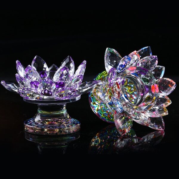 Castiçal flor de lótus cristal K9 - Image 2