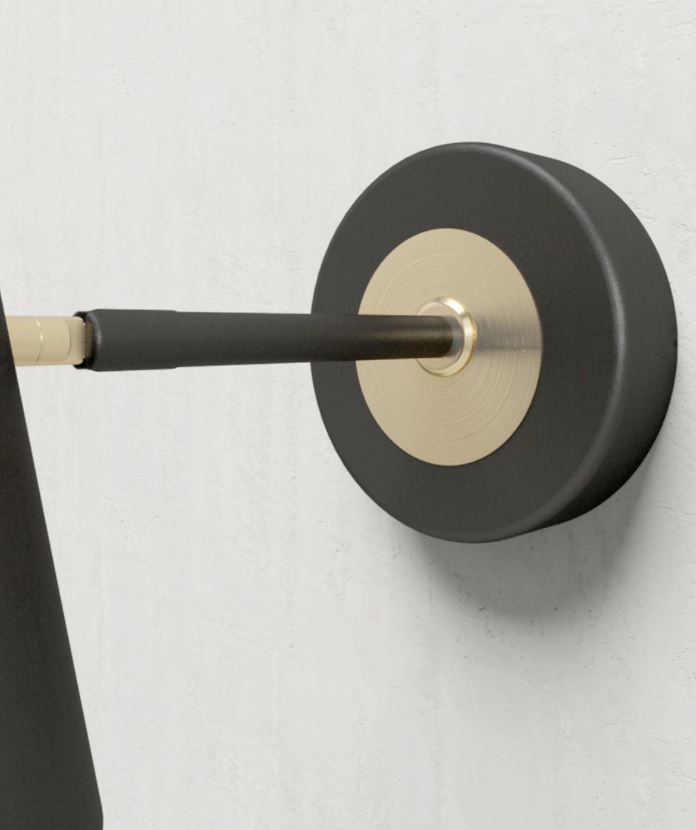 arandela luminaria parede preto fosco douraod bola de vidro micaza 6 luminaires YustDesign Chandeliers and wall lights on sale and cheap