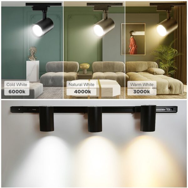 Trilho industrial e spot de led
