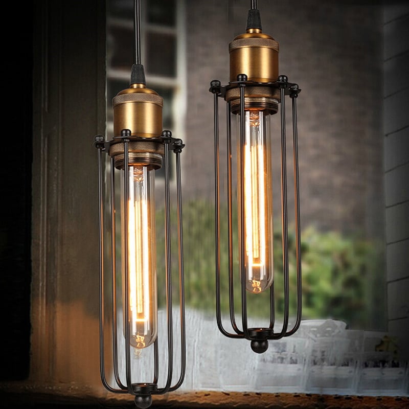 Tudo sobre pendente Industrial 5 Lumin ria pendente vintage estilo industrial candeeiro suspenso de cabe a nica para bar corredor restaurante luminaires YustDesign Chandeliers and wall lights on sale and cheap