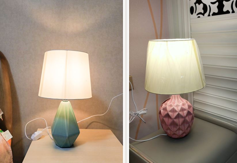 abajur luminaria de mesa ceramica esmaltada cupula conica branca micaza 2 luminaires YustDesign Chandeliers and wall lights on sale and cheap