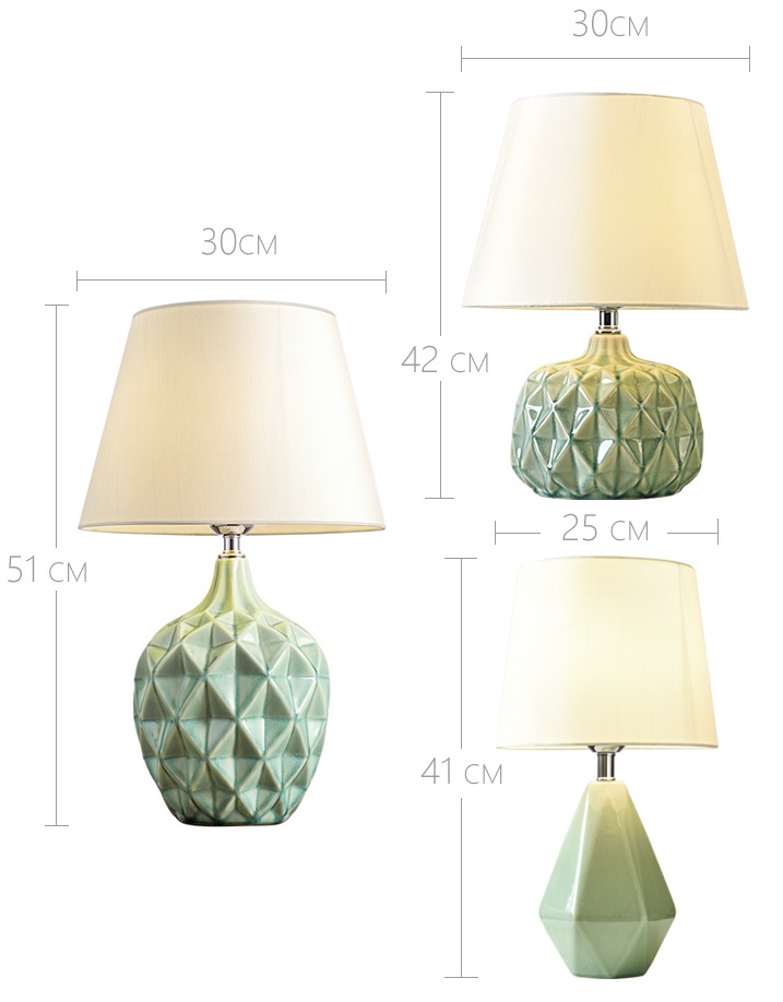 abajur luminaria de mesa ceramica esmaltada cupula conica branca micaza 4 luminaires YustDesign Chandeliers and wall lights on sale and cheap