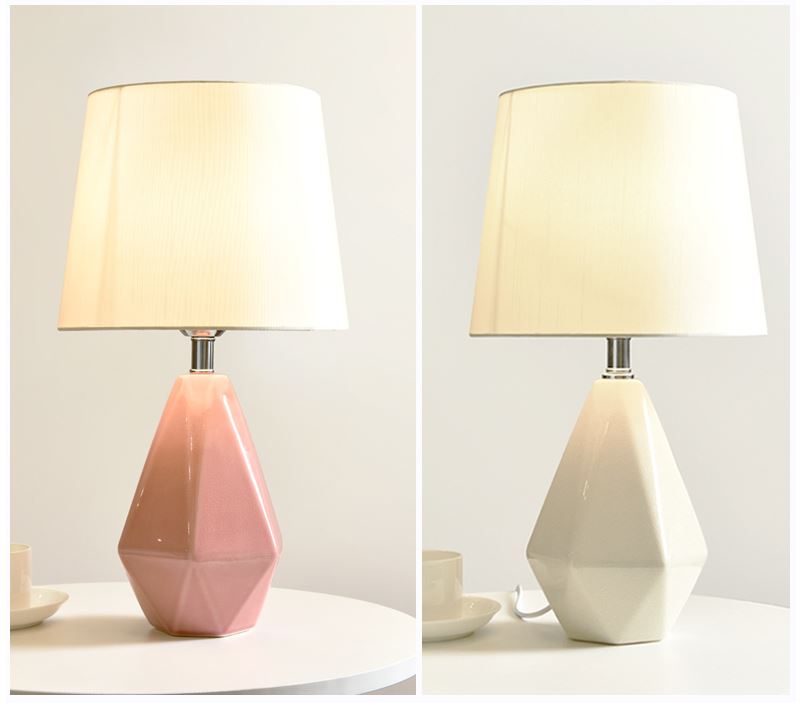 abajur luminaria de mesa ceramica esmaltada cupula conica branca micaza 5 luminaires YustDesign Chandeliers and wall lights on sale and cheap