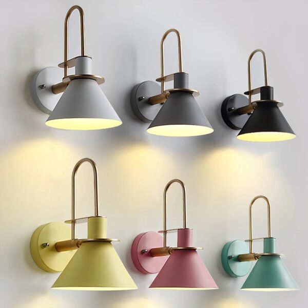 Arandela industrial/vintage colorida
