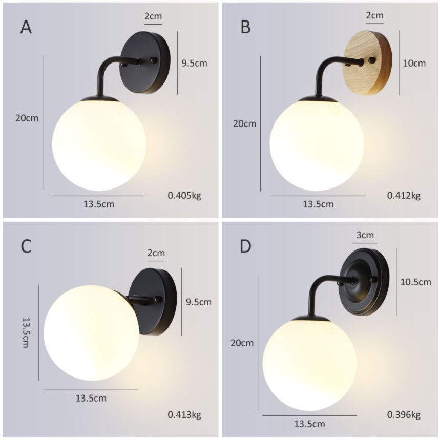arandela parede bola de vidro branca esfera globo de vidro industrial vintage retro micaza 2 luminaires YustDesign Chandeliers and wall lights on sale and cheap