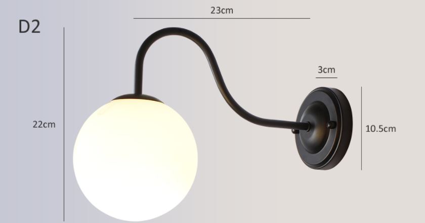 arandela parede bola de vidro branca esfera globo de vidro industrial vintage retro micaza 3 luminaires YustDesign Chandeliers and wall lights on sale and cheap