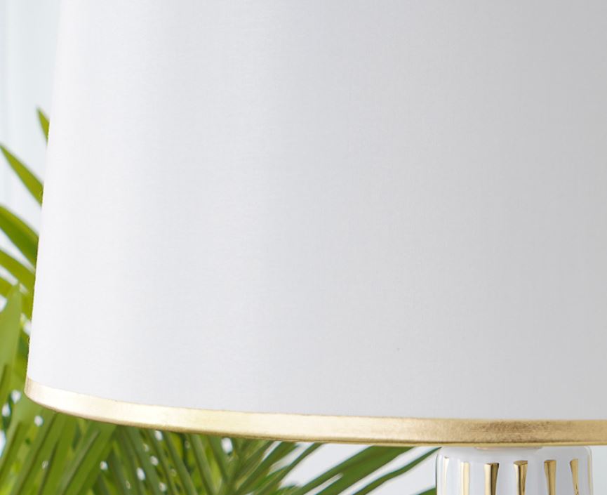 abajur moderno de ceramica verde e listas dourada 70cm altura micaza 2 luminaires YustDesign Chandeliers and wall lights on sale and cheap