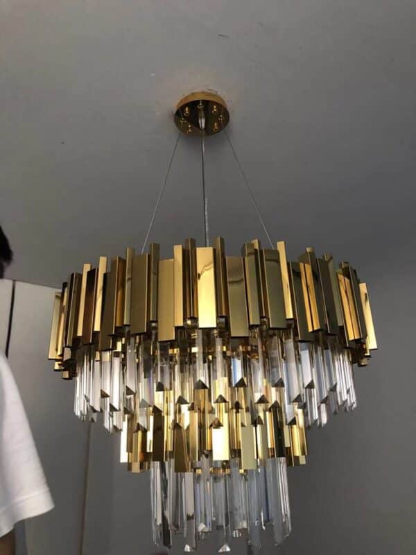 Lustre dourado cristal k9 - Image 3