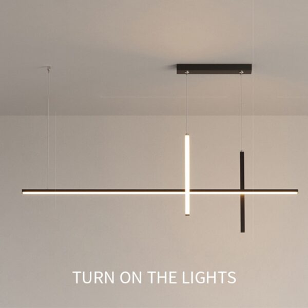 Lustre retangular minimalista futurista - Image 3