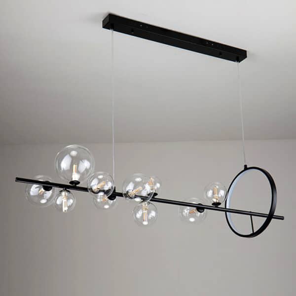 Lustre retangular esfera vidro - Image 2