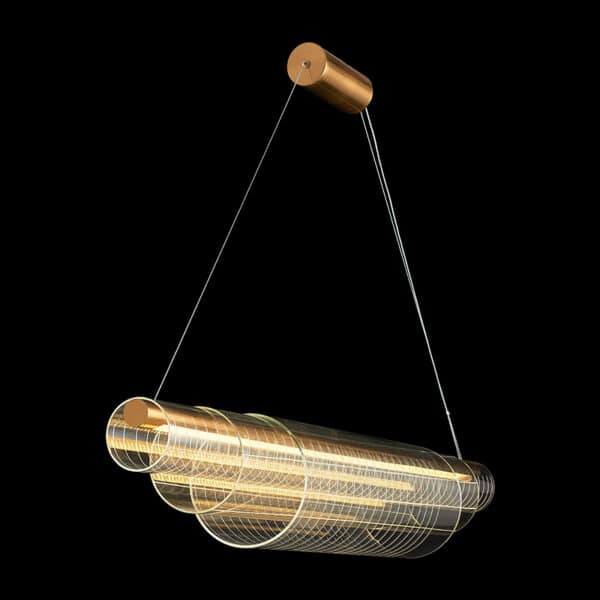 Lustre led retangular vidro - Image 3