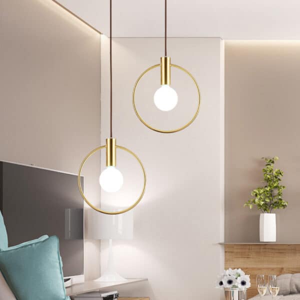 Pendente led argola dourado - Image 3