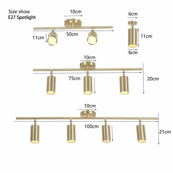 spot trilho dourado spot de led - Image 5