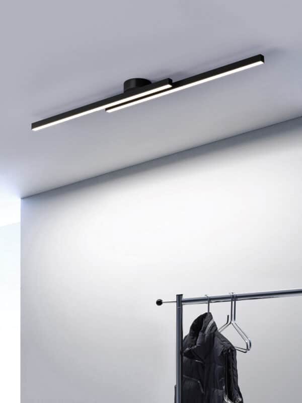 Plafon led tubular retangular miresa