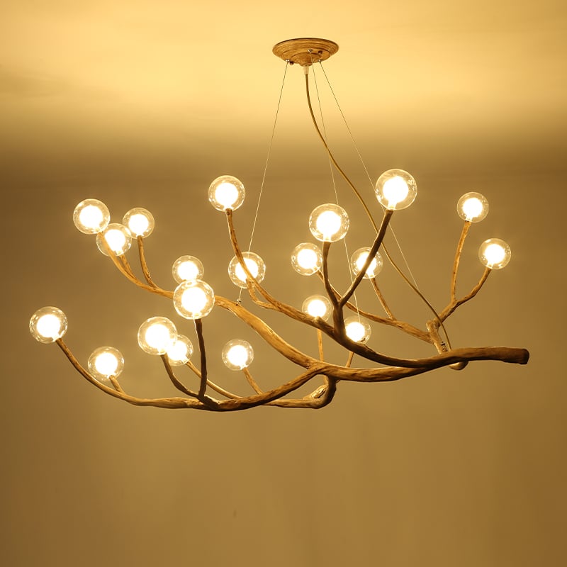 lustre e luminária: Qual a diferença entre lustre e luminária? 9 Ramo de rvore moderna bolha vidro led lustre ilumina o retro lustres teto do vintage casa luminaires YustDesign Chandeliers and wall lights on sale and cheap