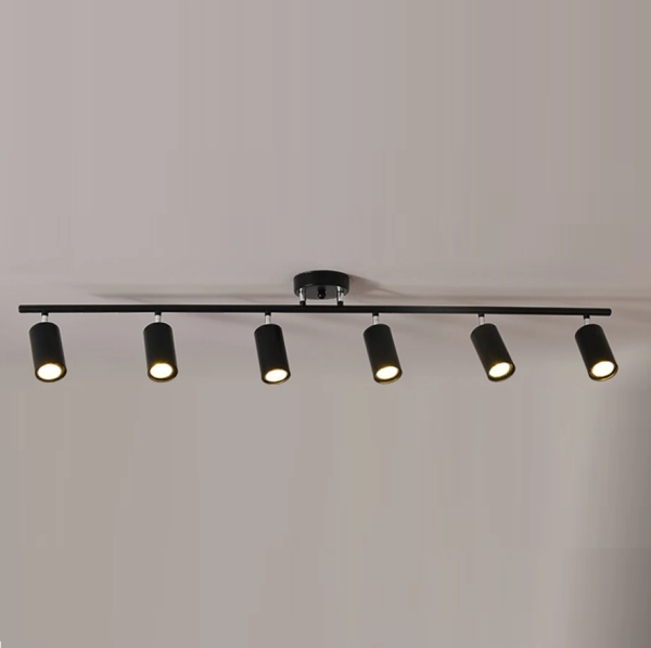 Trilho moderno industrial com spot led