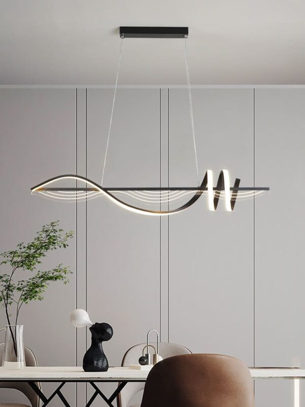 Lustre retangular minimalista alumínio - Image 3
