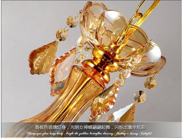 Lustre cristal champagne - Image 2