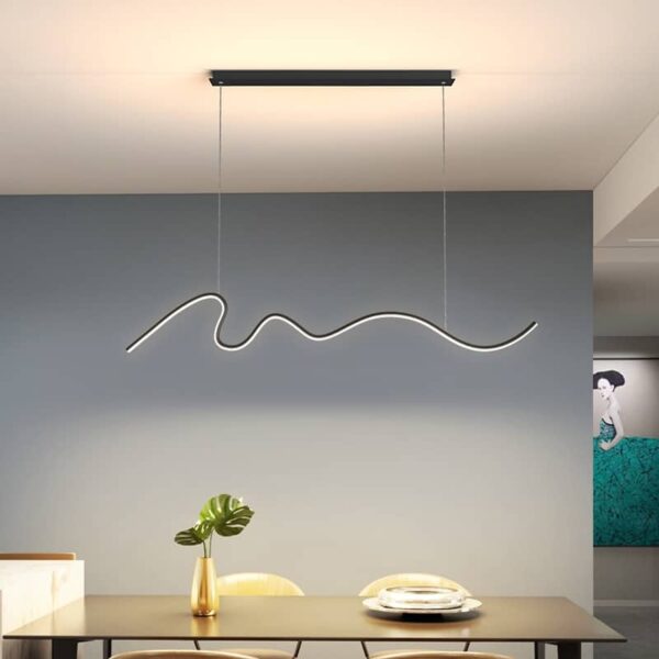 Lustre linhas orgânicas minimalista - Image 2