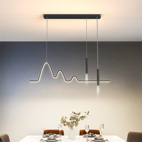 Lustre linhas orgânicas minimalista - Image 3