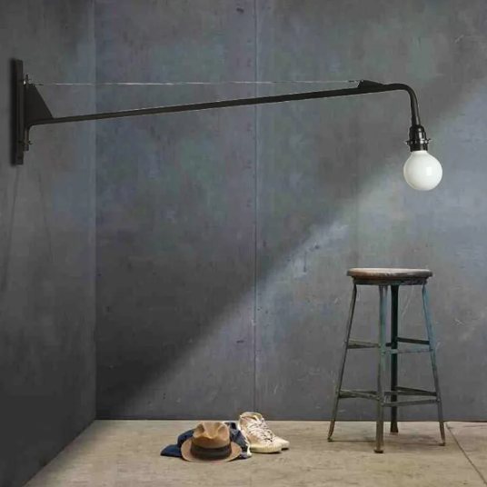 Arandela industrial retro minimalista
