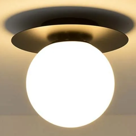 Dicas Como Usar Plafon Sobrepor 4 luminaria sobrepor plafon redonda globo de vidro branco leitoso marca miresa luminaires YustDesign Chandeliers and wall lights on sale and cheap