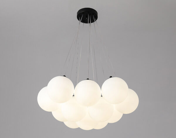 Lustre contemporâneo bolas vidro