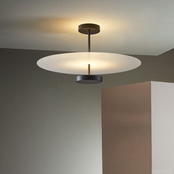 Plafon minimalista circulo luz indireta