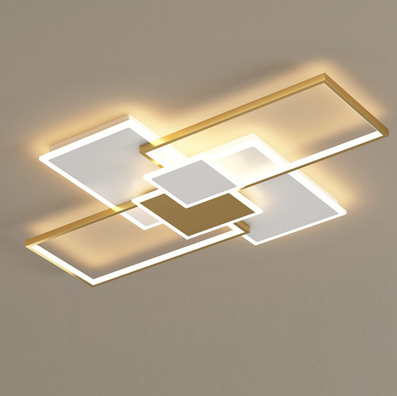 Dicas Como Usar Plafon Sobrepor 5 1 luminaria sobrepor plafon dourado minimalista vazado de led marca miresa luminaires YustDesign Chandeliers and wall lights on sale and cheap