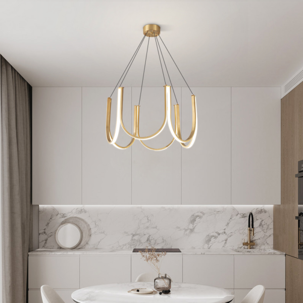 Lustre minimalista em forma de U - Image 3