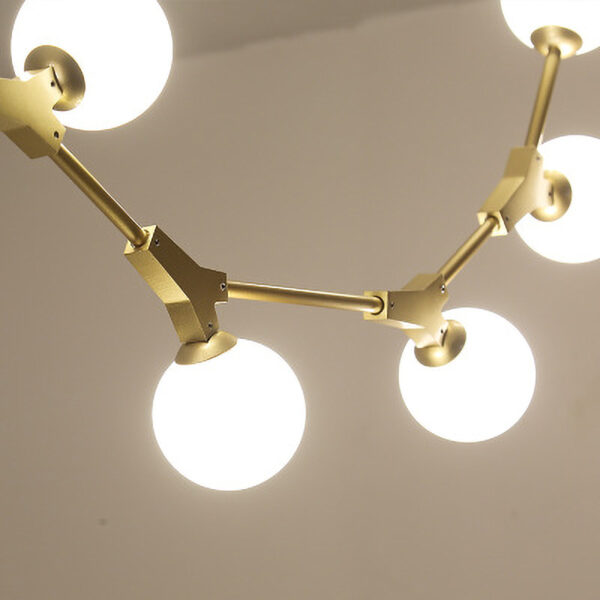 Lustre estilo ramos com bolas vidro - Image 2