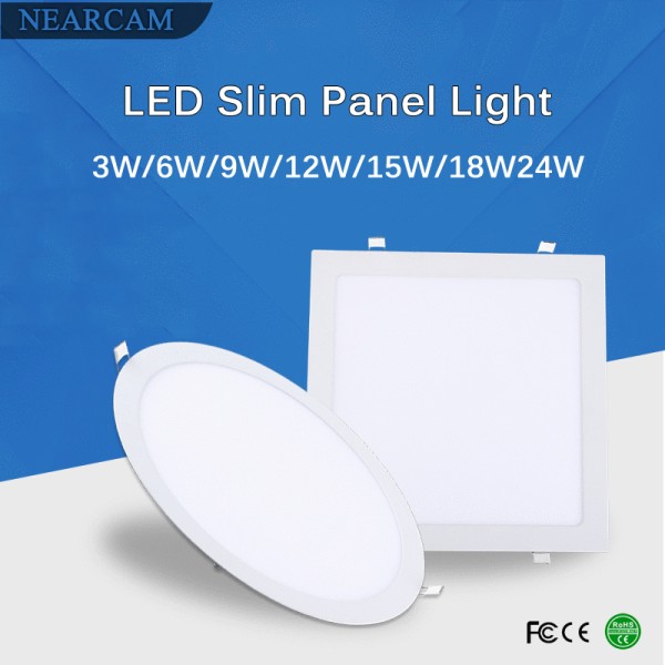 Painel Led embutir branco redondo ou quadrado