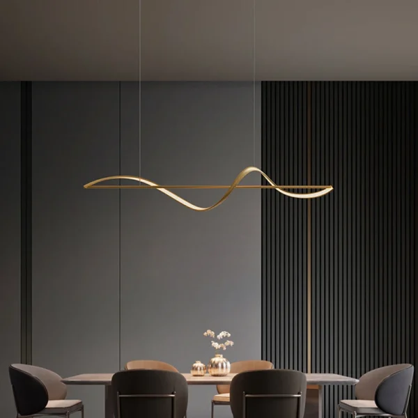 Lustre Retangular Minimalista Espiral - Image 3