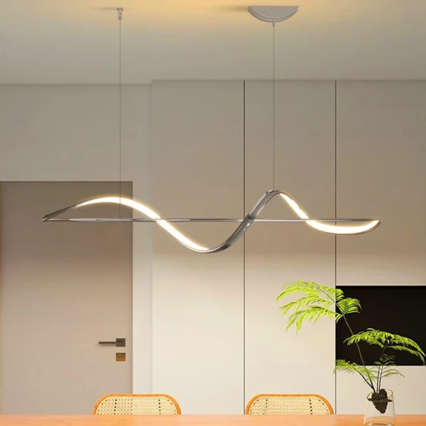 Lustre Retangular Minimalista Espiral - Image 4