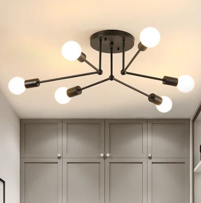 Dicas Como Usar Plafon Sobrepor 3 6 lampadas aluminio preto luminaria sobrepor plafon marca miresa luminaires YustDesign Chandeliers and wall lights on sale and cheap