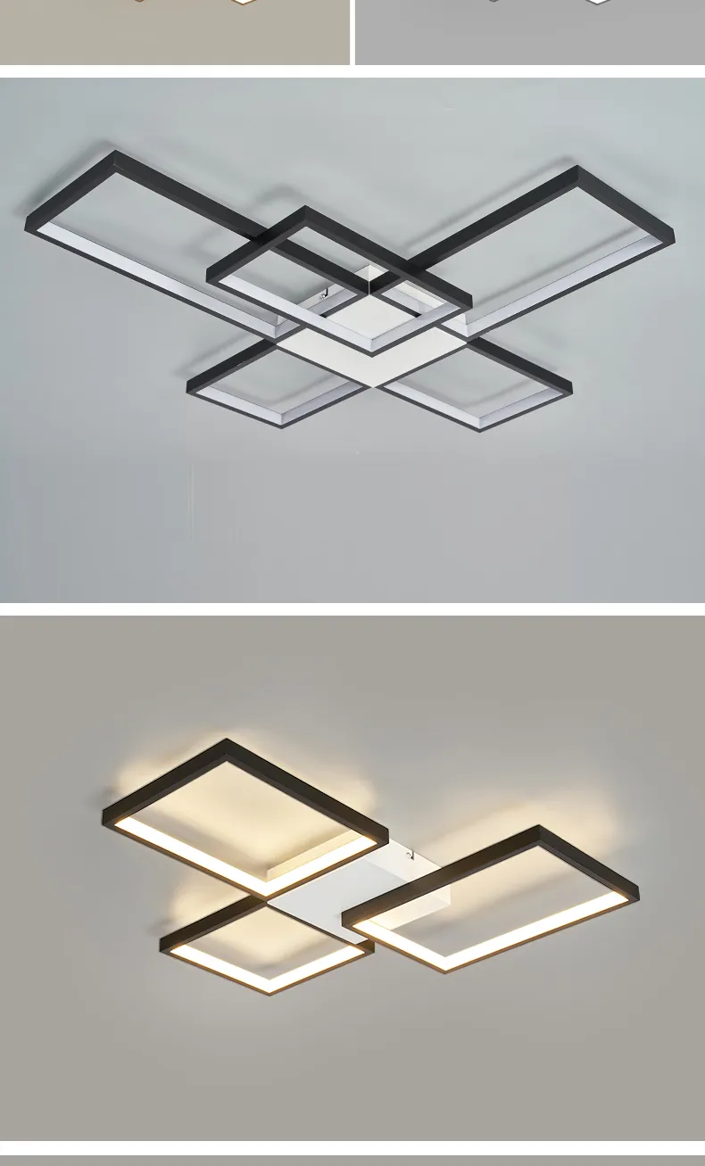 Luminária Sobrepor Minimalista Quadrado Alumínio Vazado Com Luz de LED 10 H0b782bb456564a4c9489ff093593962ey luminaires YustDesign Chandeliers and wall lights on sale and cheap