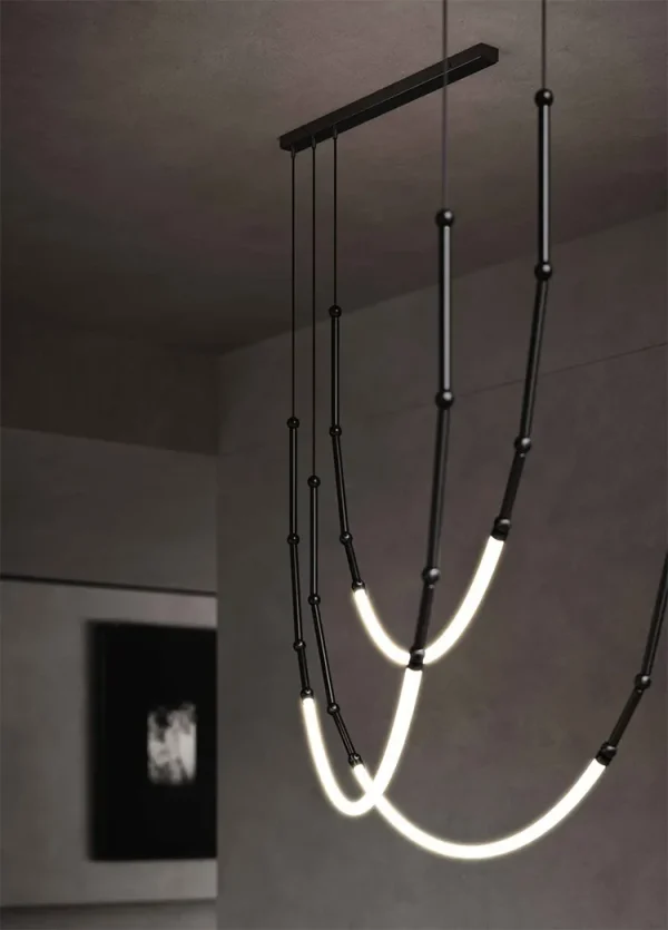 Lustre Minimalista Para Teto Duplo (Duplex) - Image 4