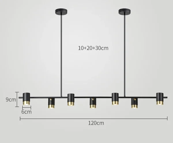 Lustre retangular com spot de LED - Image 3