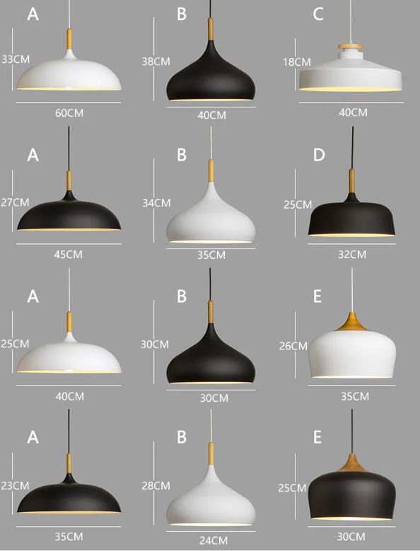 pendente de aluminio preto ou branco marca miresa luminaires YustDesign Chandeliers and wall lights on sale and cheap