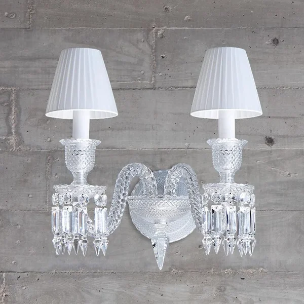 Lustre De Parede Modelo Baccarat De Cristal K9 - Image 3