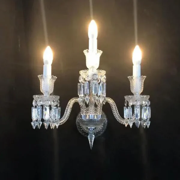 Lustre De Parede Modelo Baccarat De Cristal K9 - Image 4