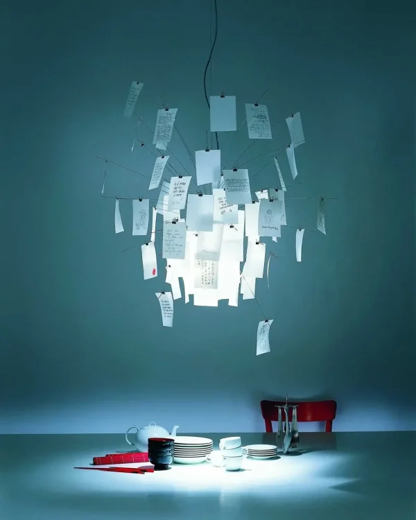 Lustre Contemporânea Modelo Papel Réplica Zettel