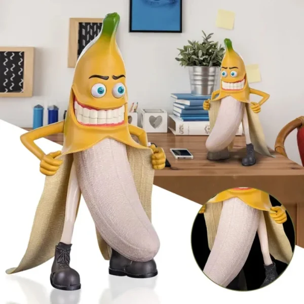 Estátua Engraçada Banana Man de Resina Design Cultura Pop - Image 2