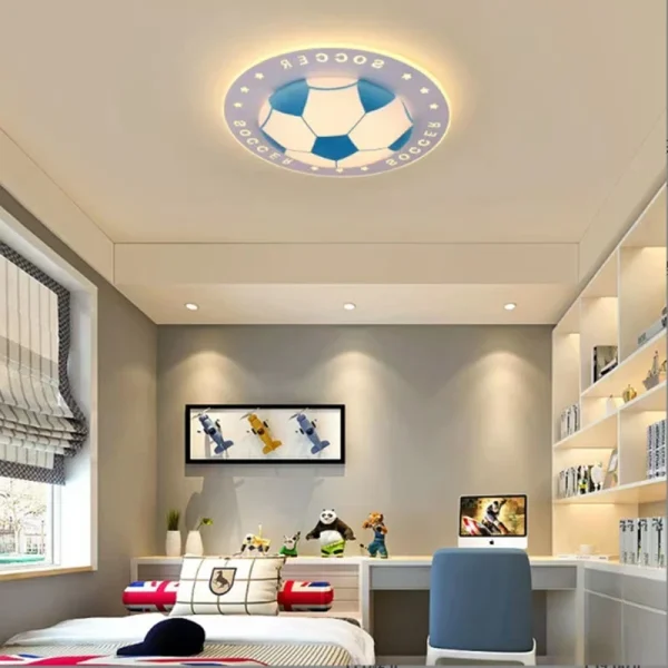 Luminária Infantil Sobrepor Bola Futebol Luz LED - Image 3