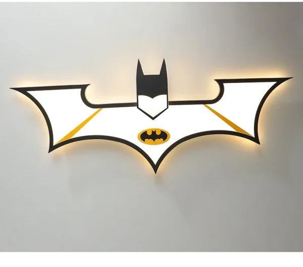 Luminária Infantil Plafon Simbolo Batman Luz De Led - Image 4