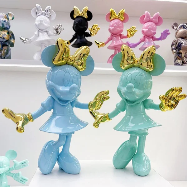 Minnie e Mickey Mouse Figura Resina Disney - Image 3