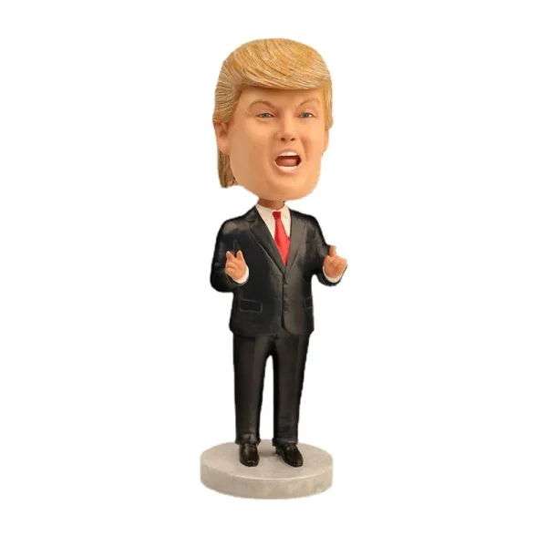 Escultura Resina Cartoon American Donald Trump President