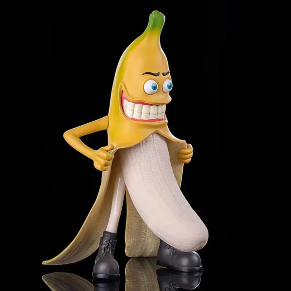 Estátua Engraçada Banana Man de Resina Design Cultura Pop